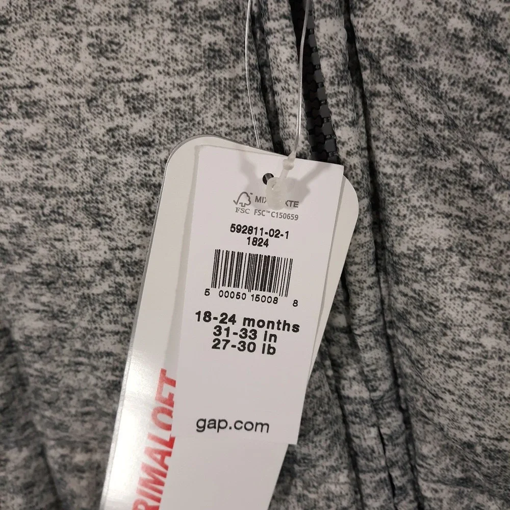 Baby GAP ColdControl Ultra Max Primaloft Hooded Bear Ear Snowsuit Gray 18-24M